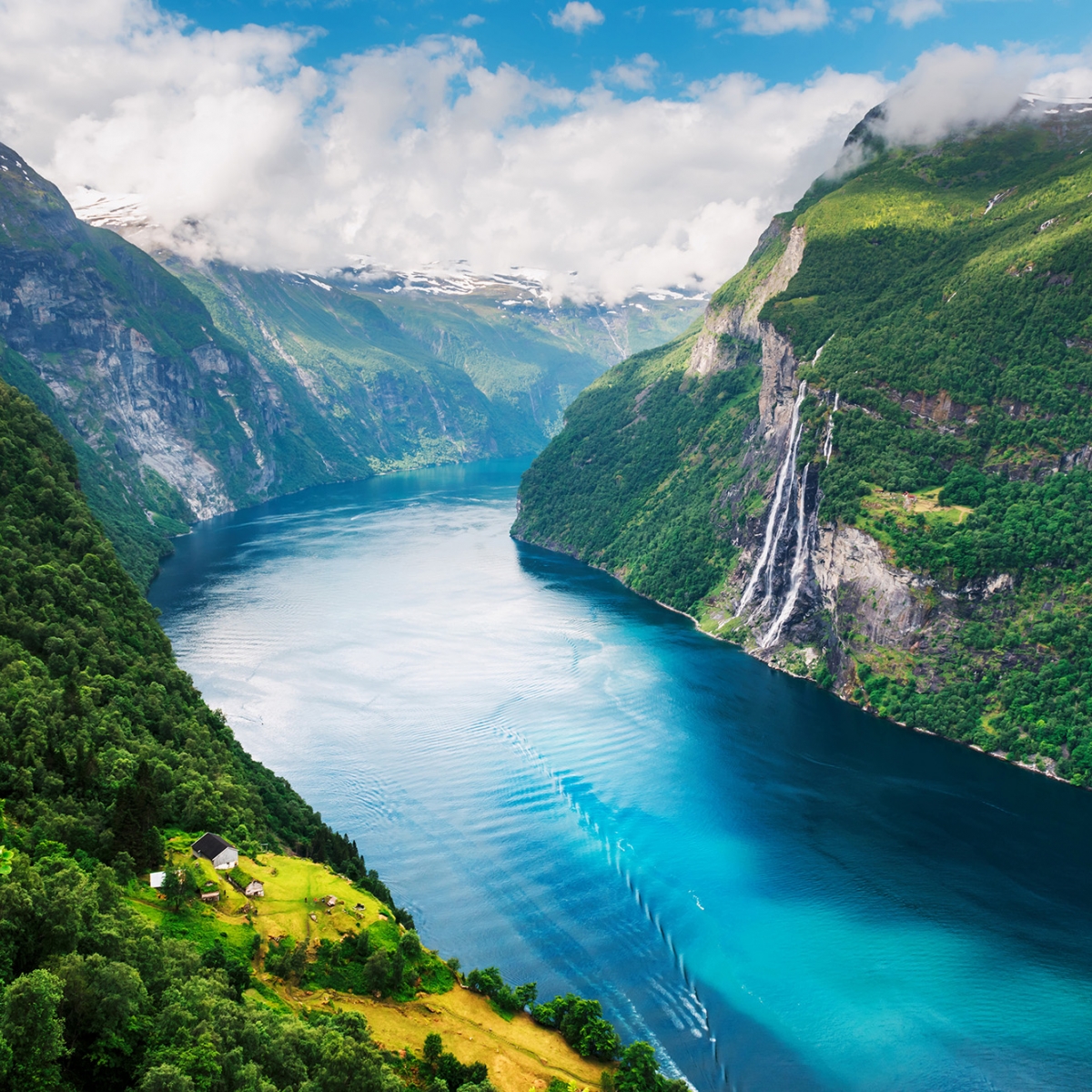 Fototapet Fjord, personalizat, Rebel Walls