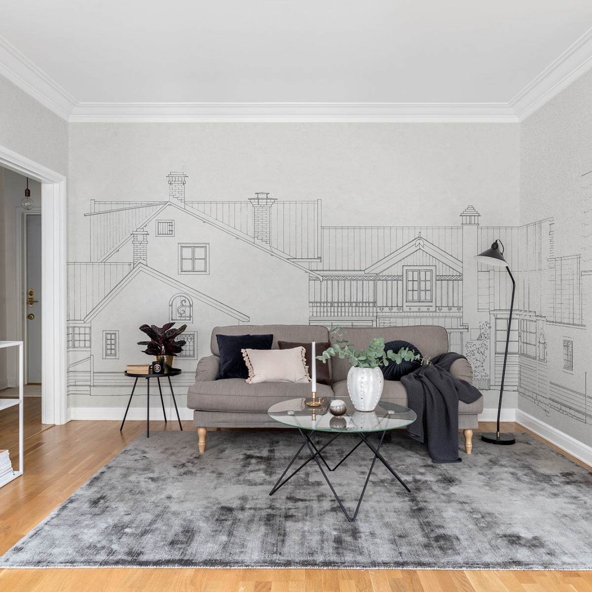 Fototapet Lilla H, personalizat, Rebel Walls