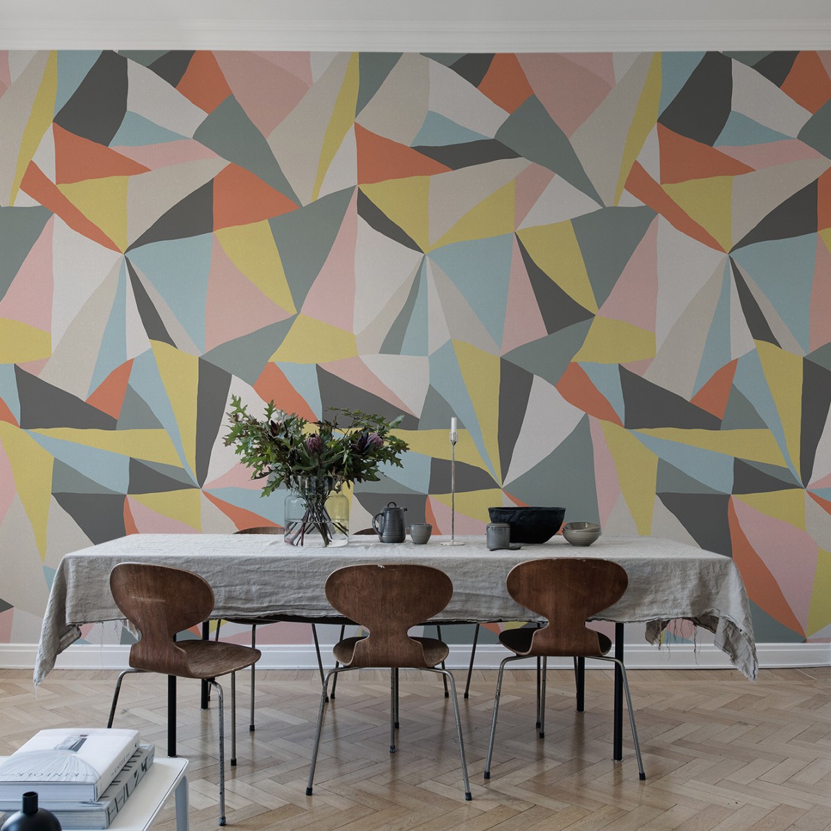 Fototapet Retro Geometry, personalizat, Rebel Walls