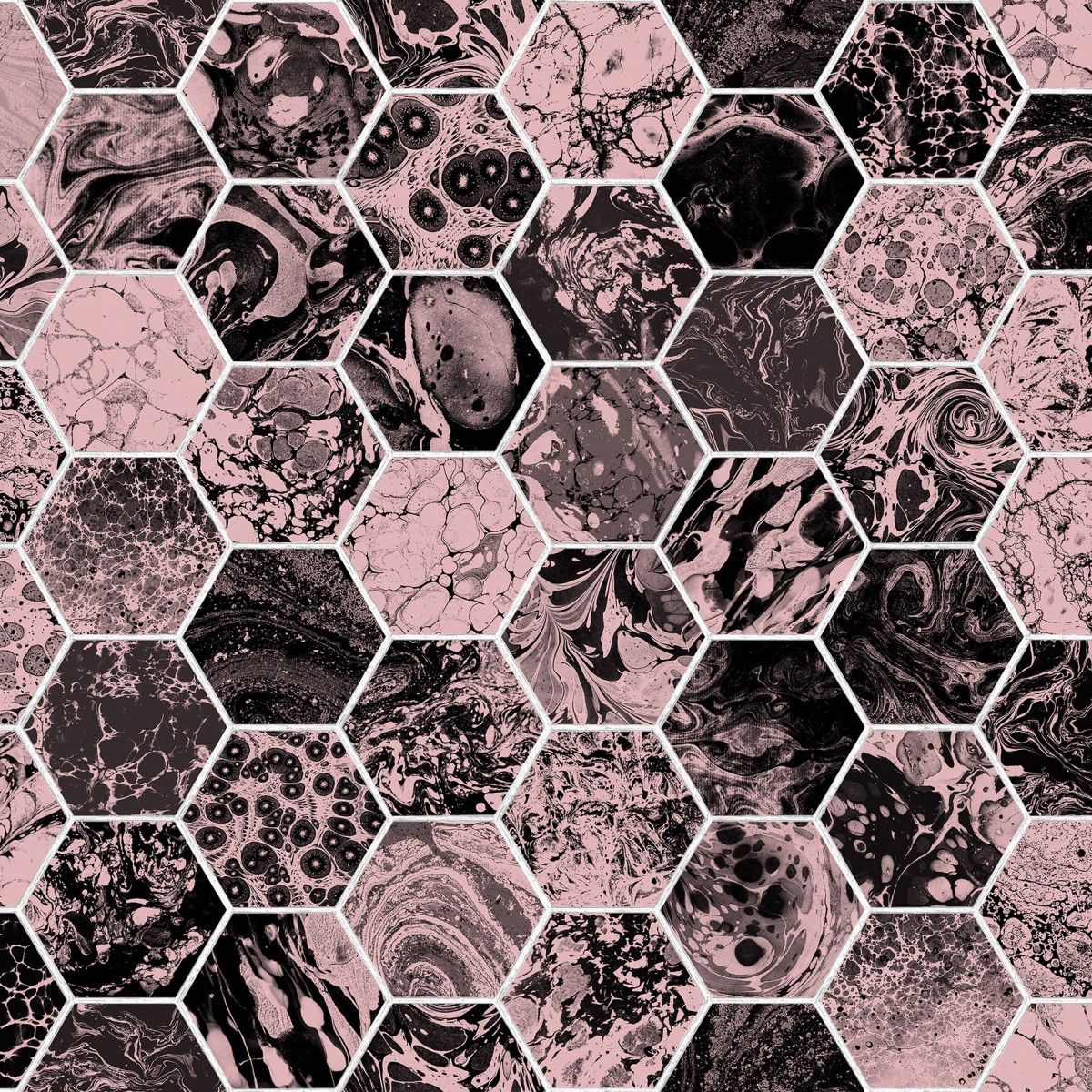 Fototapet Mixed Memories, Dusty Pink, personalizat, Rebel Walls