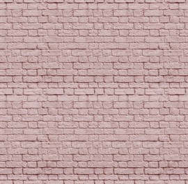 Fototapet Cărămizi, roz, personalizat, Rebel Walls