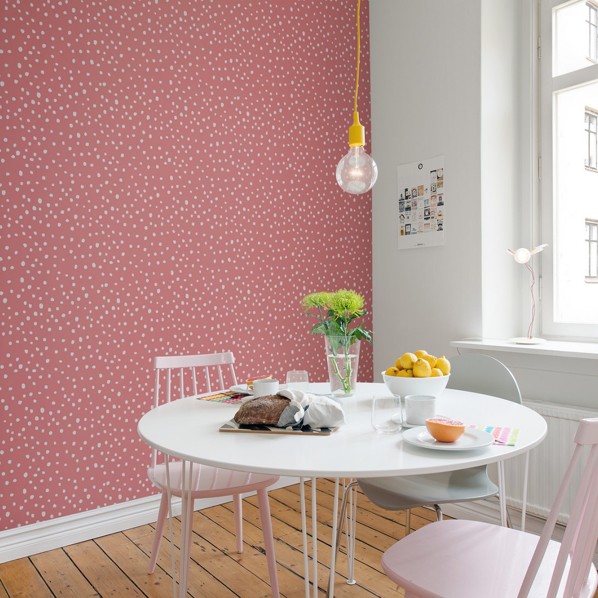 Foto tapet Rebel Dot, Peach, personalizat, Rebel Walls