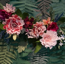 Foto tapet Unfading Flowers, Colossal, personalizat, Rebel Walls