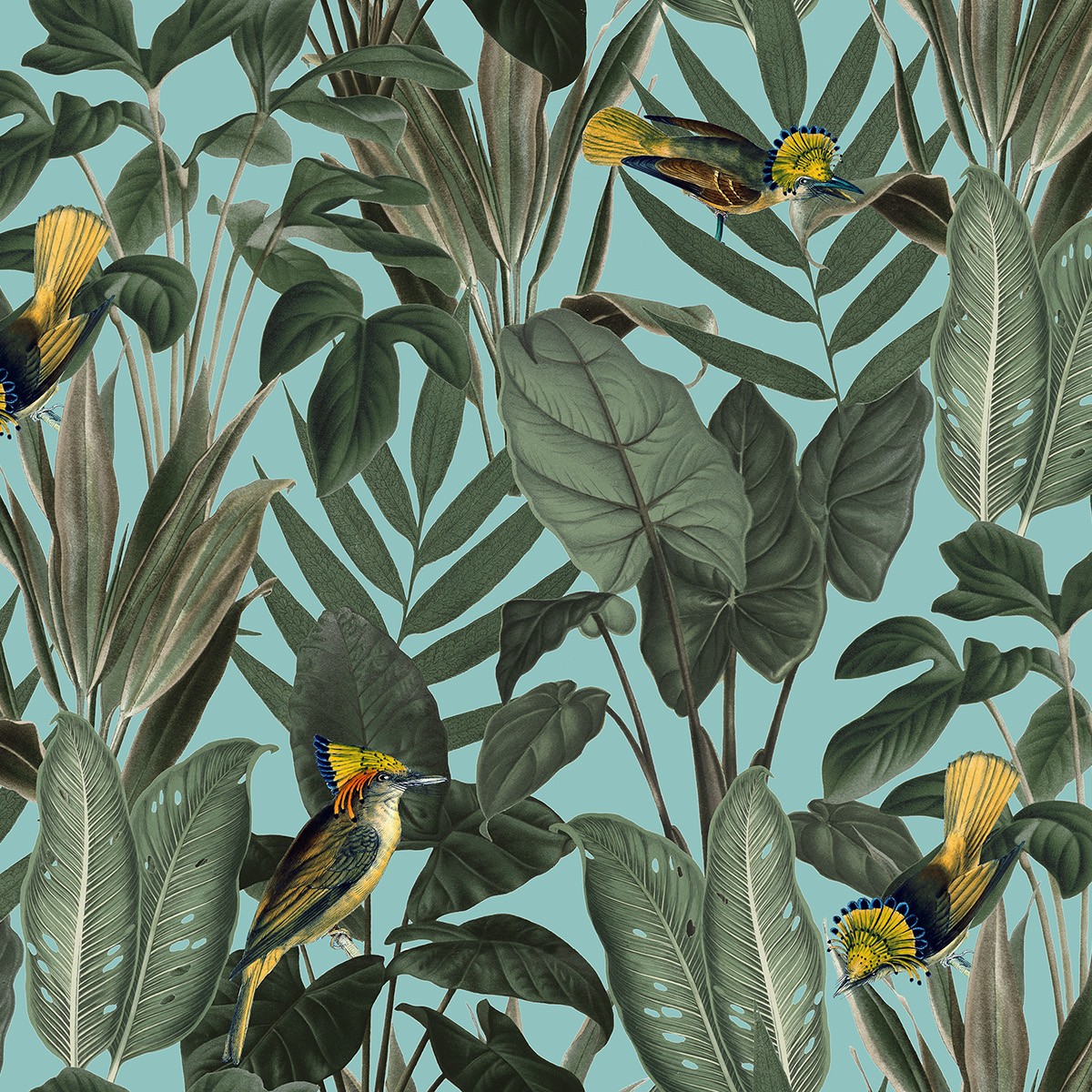 Foto tapet Yellow Bird, personalizat, Rebel Walls