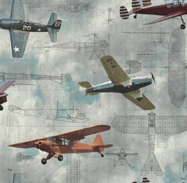 Fototape Avioane vintage, personalizat, Rebel Walls