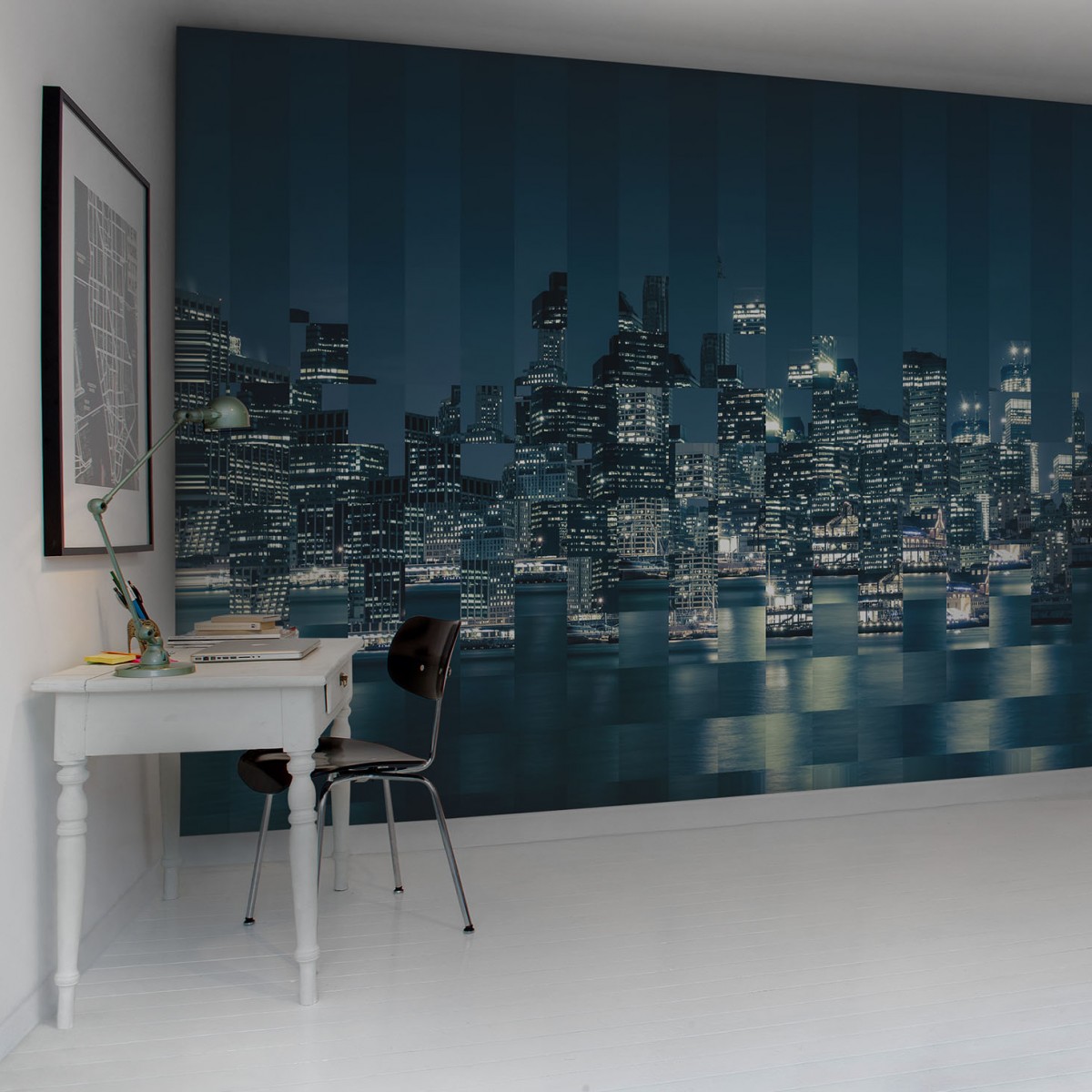 New York Tapet Har Ar Vinnaren Av New York Tapet Tapet Textil Tavla