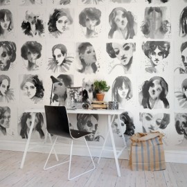 Fototapet Portrete alb-negru, personalizat, Rebel Walls
