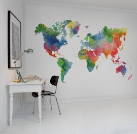 Fototapet O lume colorată, personalizat, Rebel Walls