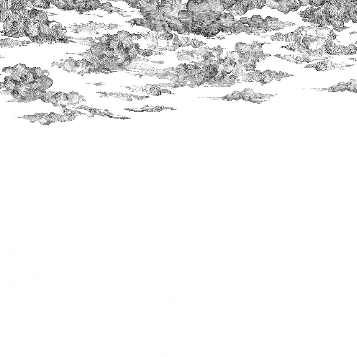 Fototapet Cotton Skies, Black, personalizat, Rebel Walls