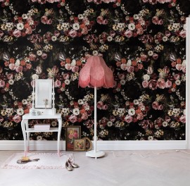 Foto tapet 3D Trandafiri vintage, personalizat, Rebel Walls
