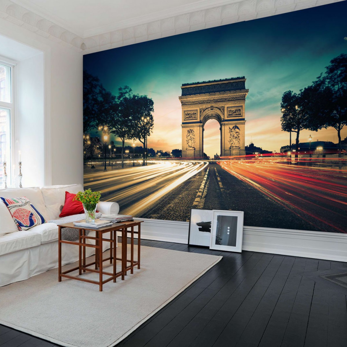 Foto tapet 3D Arcul de Triumf Paris, personalizat, Rebel Walls, Fototapet living, Fototapet 