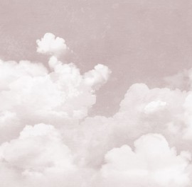 Foto tapet pentru copii Cuddle Clouds Pink, personalizat, Rebel Walls