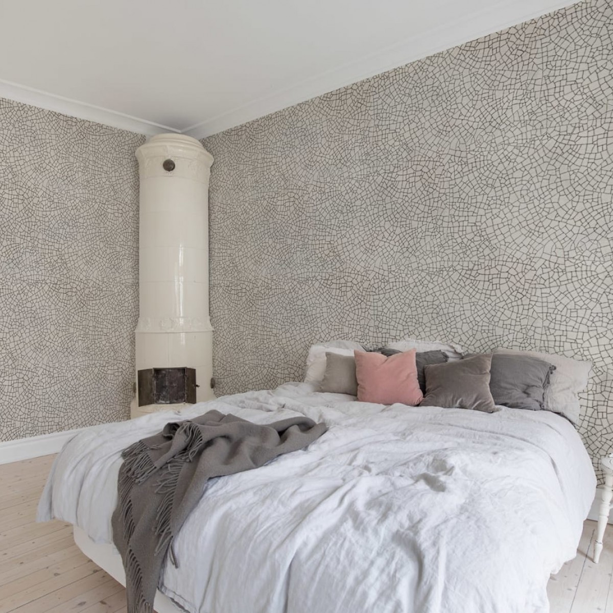 Foto tapet 3D Raku Crackle, Cream, personalizat, Rebel Walls