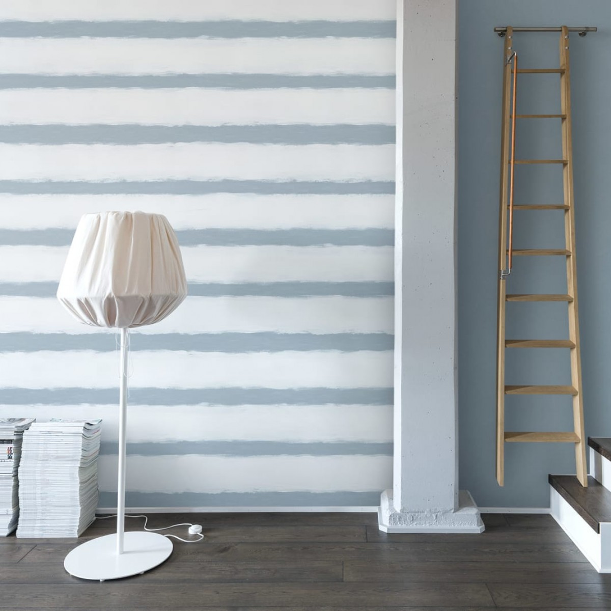 Foto tapet 3D Linen, Blue, personalizat, Rebel Walls