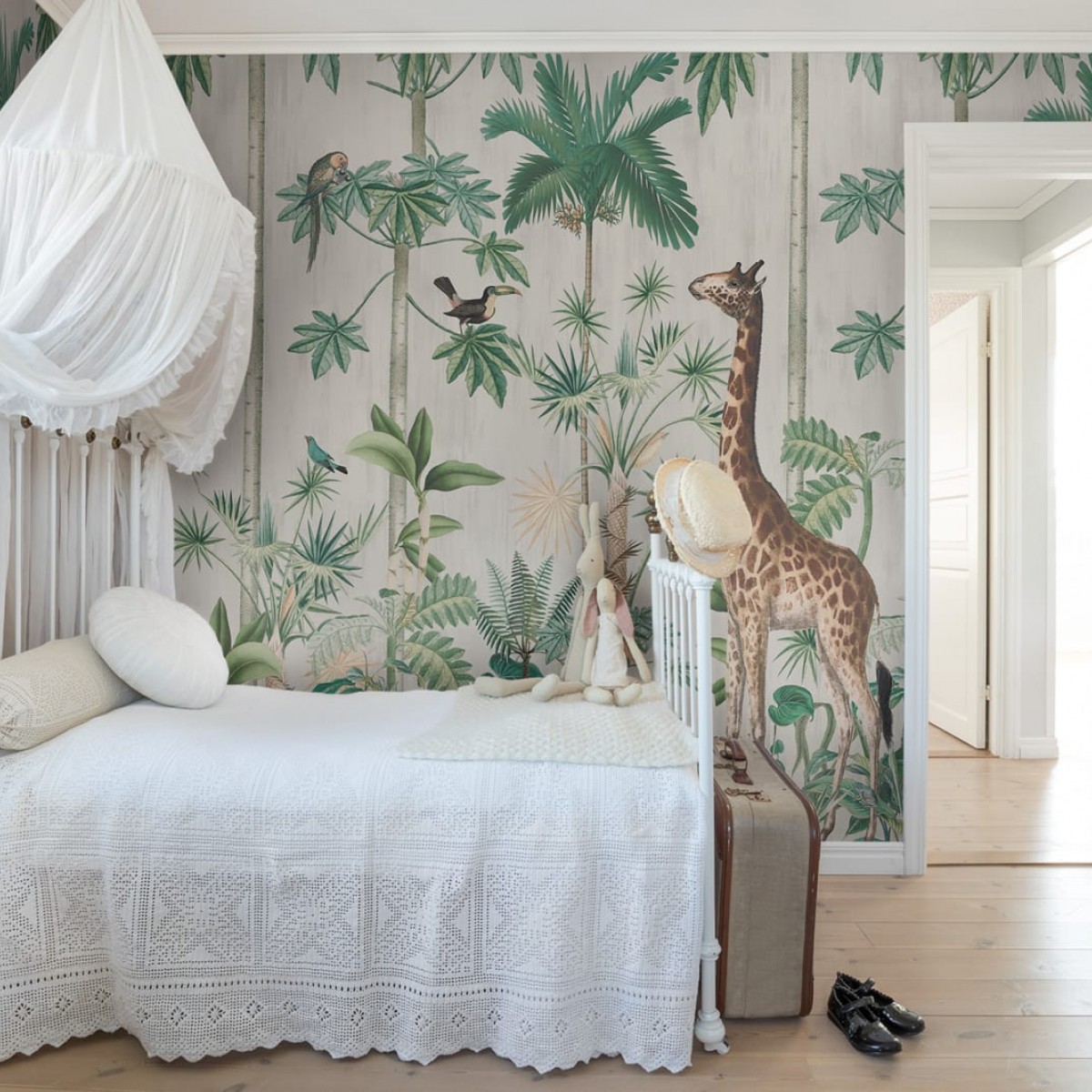 FOTOTAPE GIRAFFE'S STROLL, PERSONALIZAT, REBEL WALLS, 440x260cm, Rebel Walls