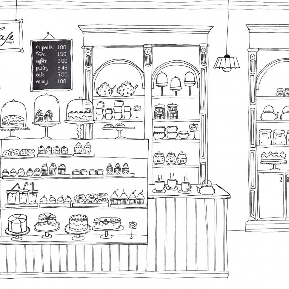 Foto tapet 3D Le Petit Patisserie, personalizat, Rebel Walls