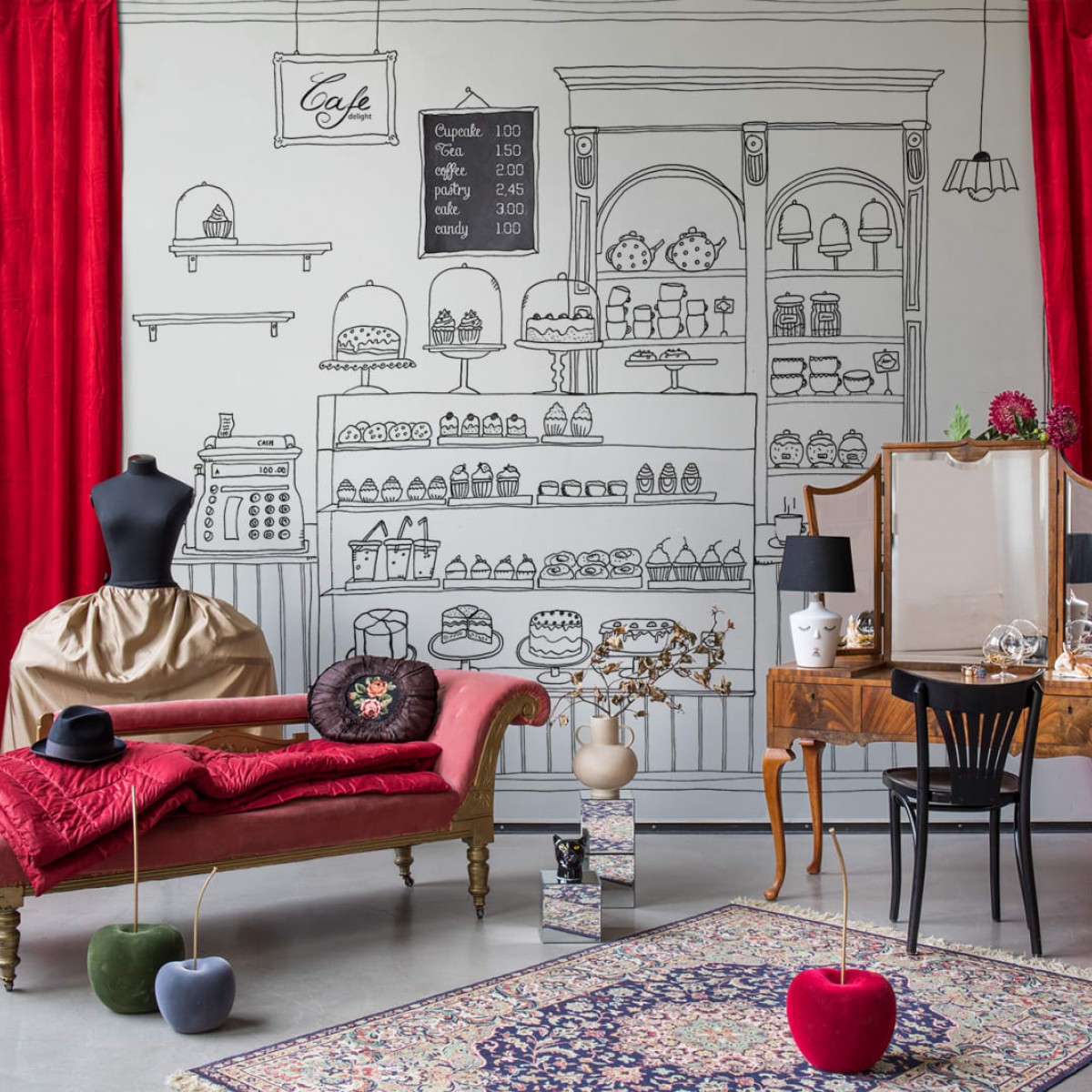 Foto tapet 3D Le Petit Patisserie, personalizat, Rebel Walls