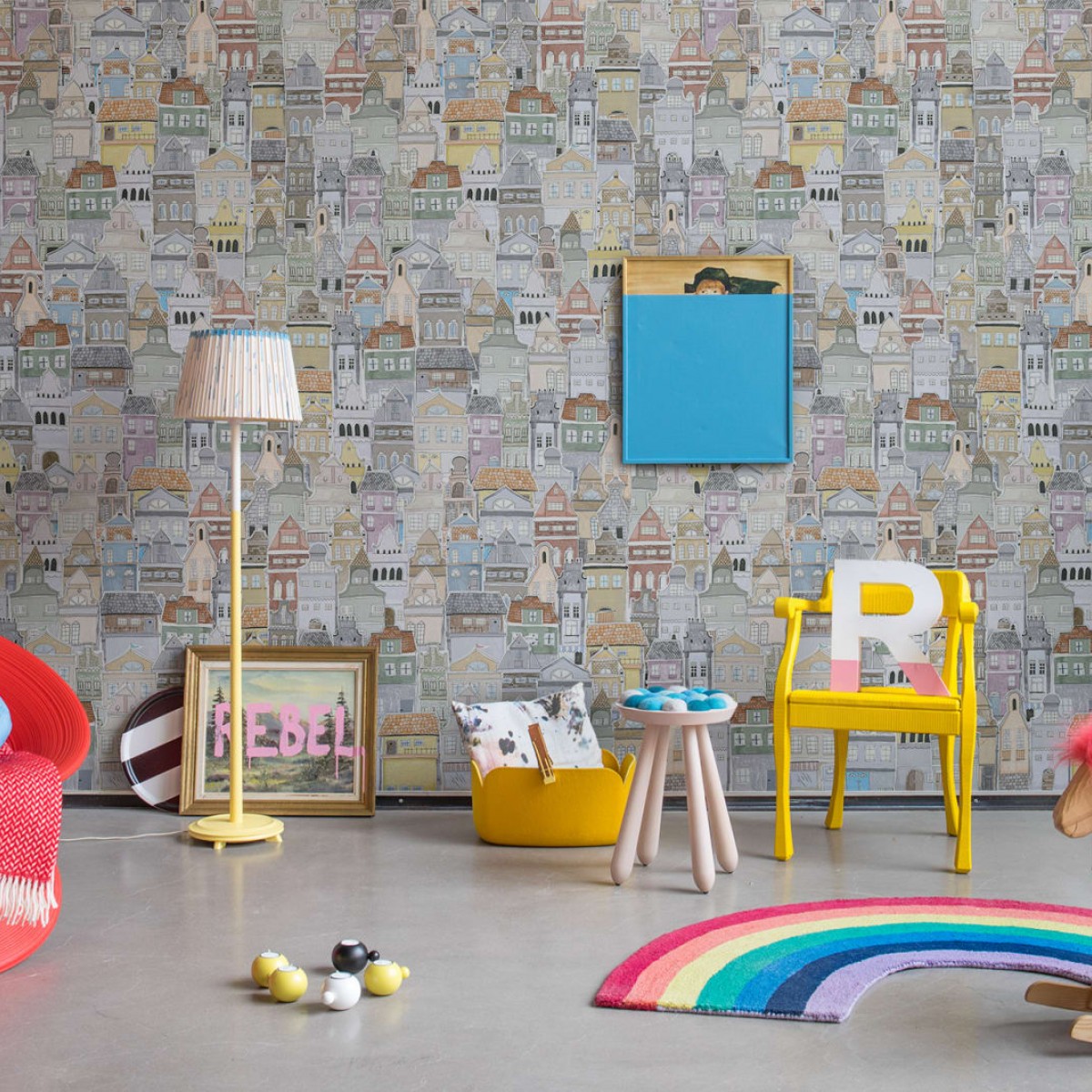 Foto tapet 3D Notting Hill, personalizat, Rebel Walls