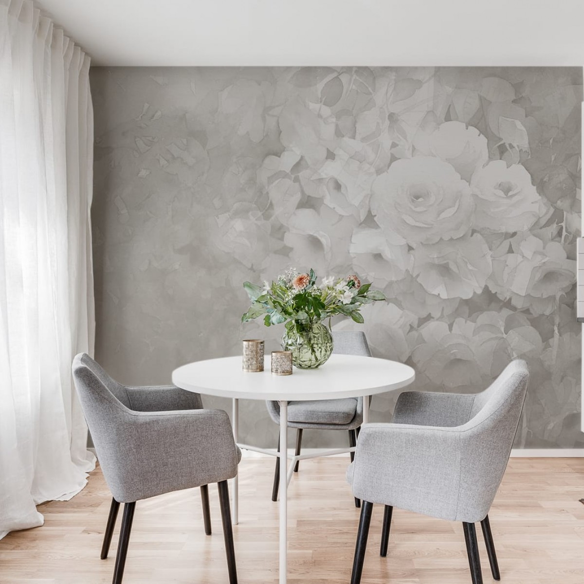 Foto tapet 3D Harmony, Gray, personalizat, Rebel Walls