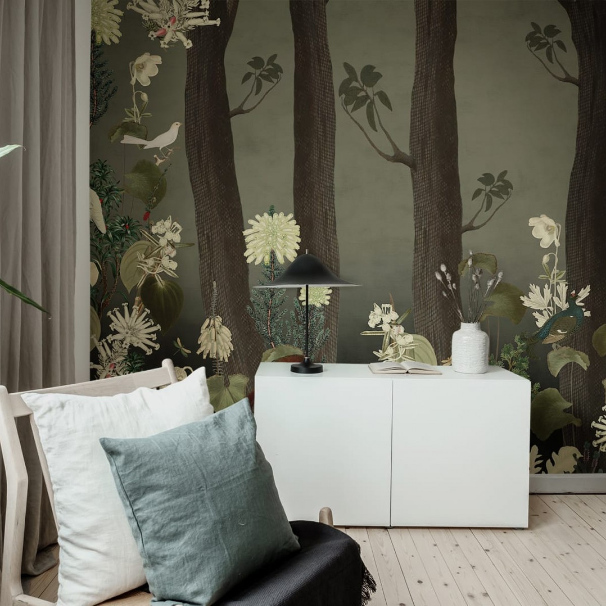 Foto tapet 3D Rabbit Hole, Moss, Oxygen, personalizat, Rebel Walls