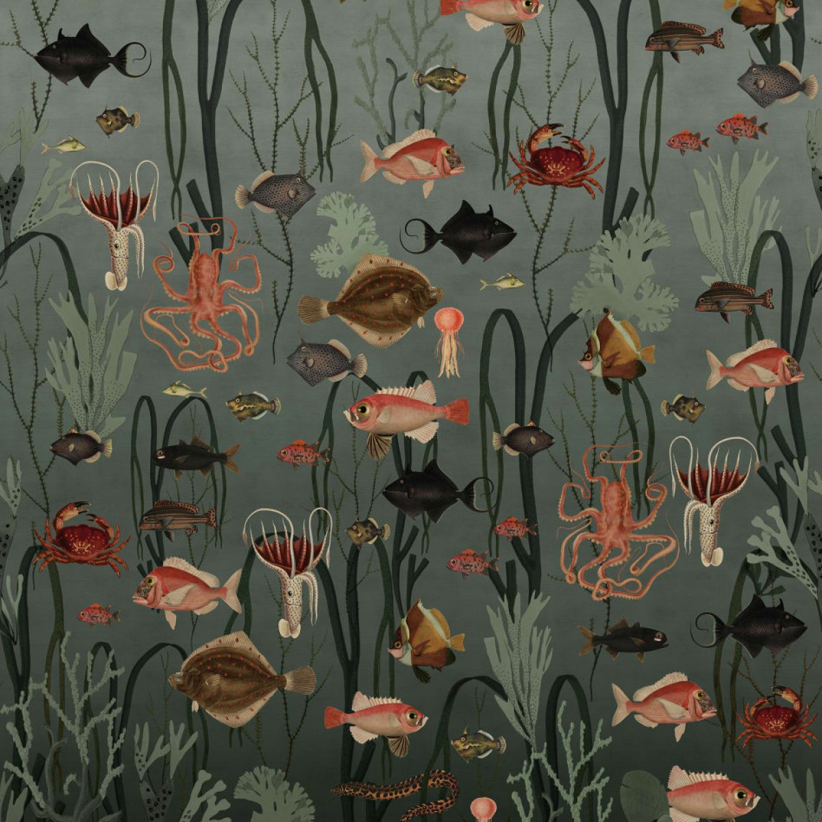 Foto tapet 3D Aquatic Life, Oxygen, personalizat, Rebel Walls