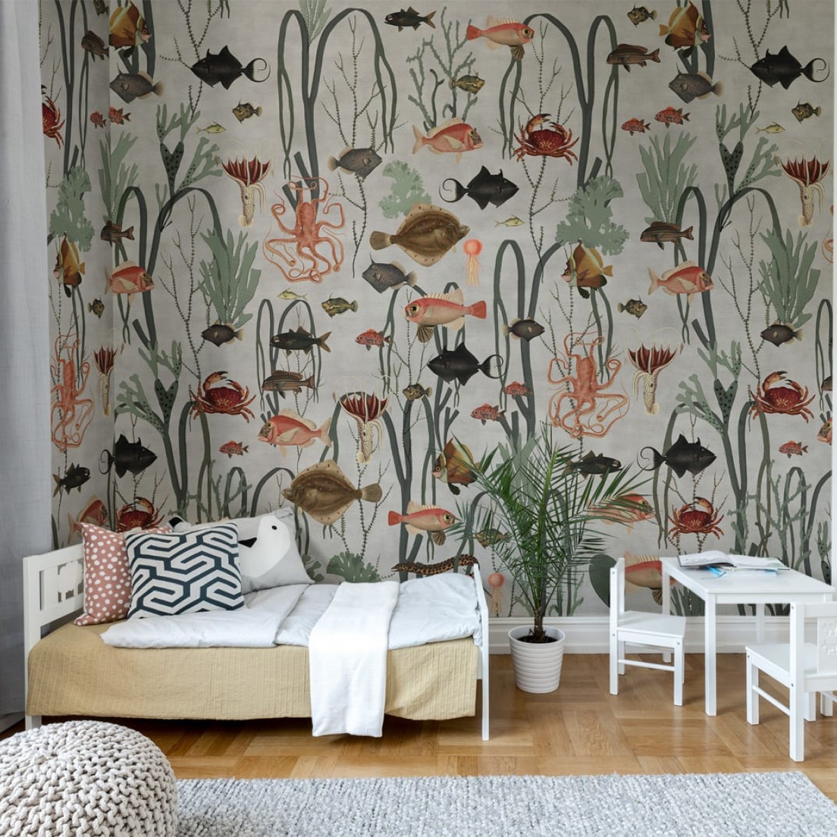 Foto tapet 3D Aquatic Life, personalizat, Rebel Walls