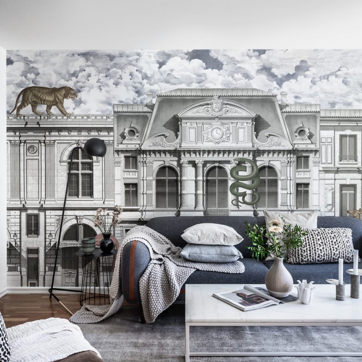 Foto tapet 3D Animal Avenue, Colorful, personalizat, Rebel Walls