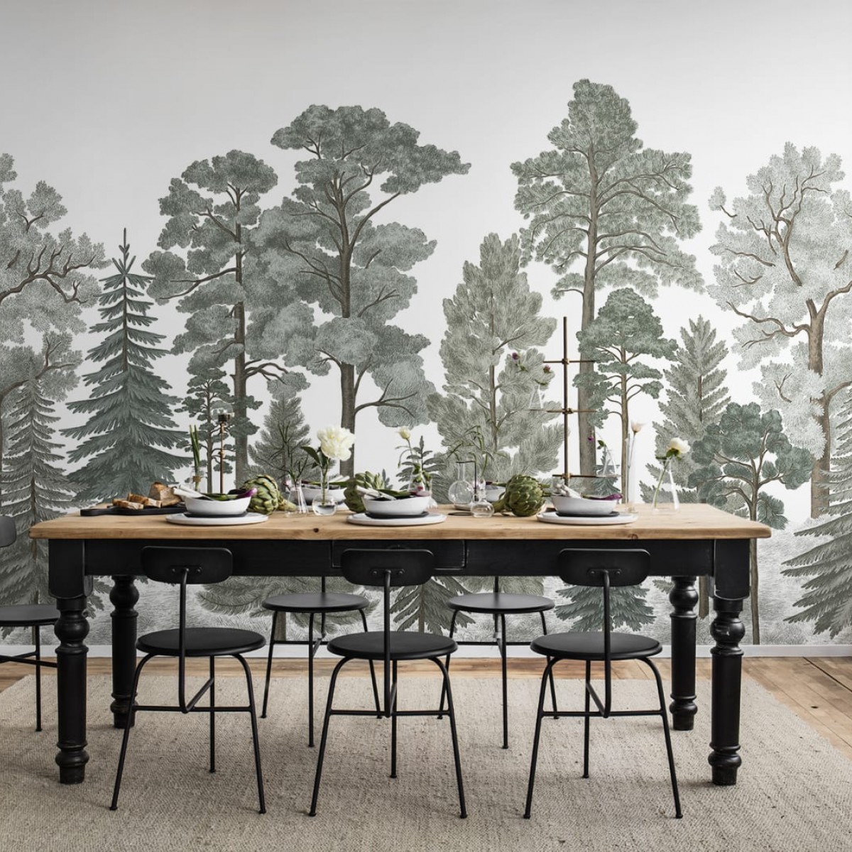 Foto tapet 3D Scandinavian Bellewood, Frost, personalizat, Rebel Walls