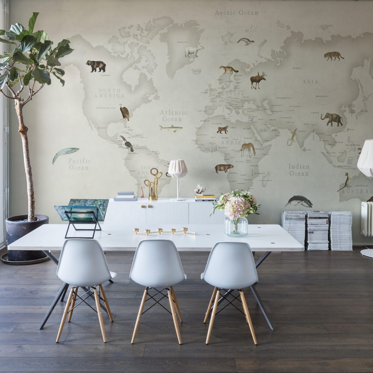 Foto tapet 3D Animal World, personalizat, Rebel Walls