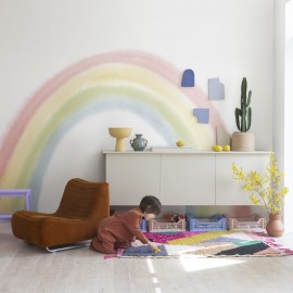 Foto tapet pentru copii Rainbow, Multi, personalizat, Rebel Walls