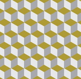 Tapet Yellow and White Cube, personalizat, VLAdiLA