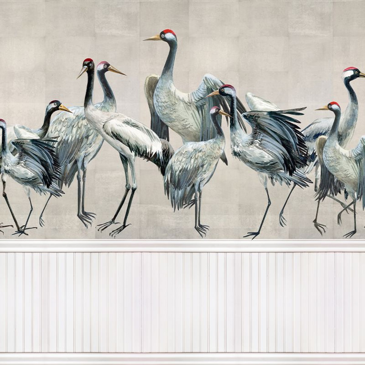 Tapet Dance of Cranes, personalizat, VLAdiLA, Fototapet 