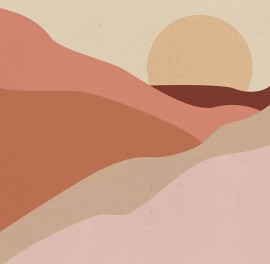 Tapet Desert Postcard (Warm), personalizat, VLAdiLA