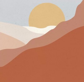 Tapet Postcard Desert Clear Sky, personalizat, VLAdiLA