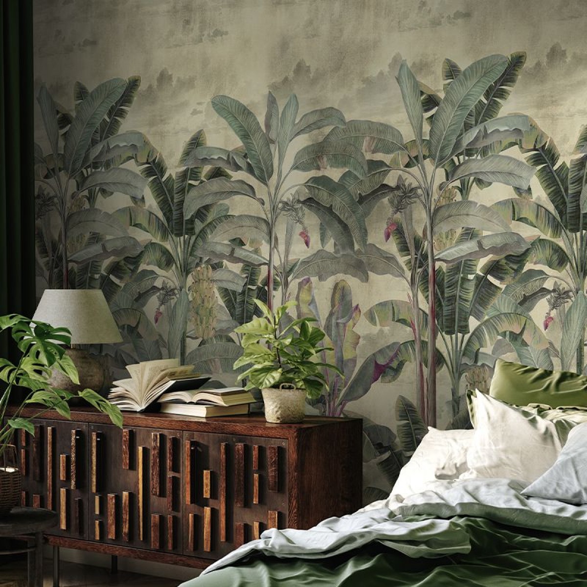 Tapet Musa verticalia (air), personalizat, VLAdiLA, Fototapet living, Fototapet