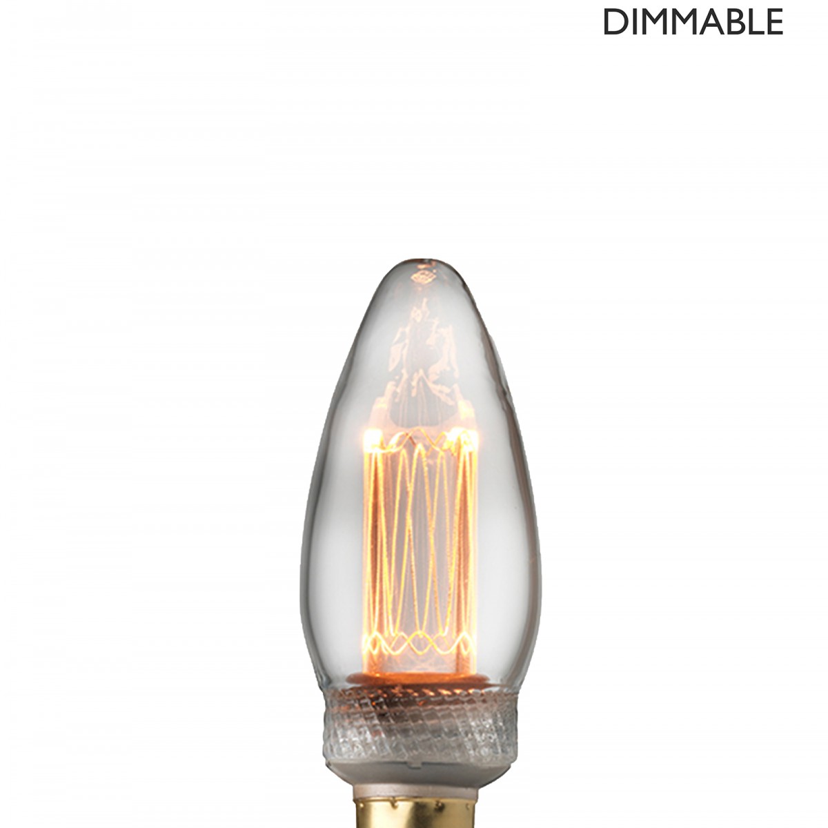 Bec Laser LED filament dimabil L214, E14, 3.5cm, lumină caldă