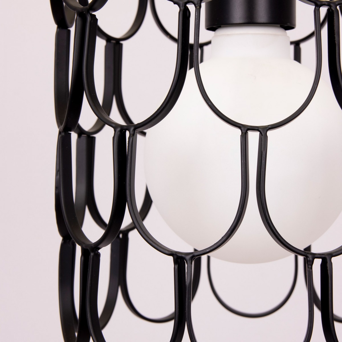 Lampă suspendată Gatsby 18cm, din metal negru/alamă, Globen