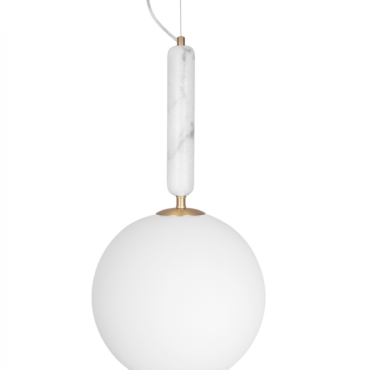Lampă suspendată Torrano din marmură albă/verde/maro, 15/30cm diametru Globen