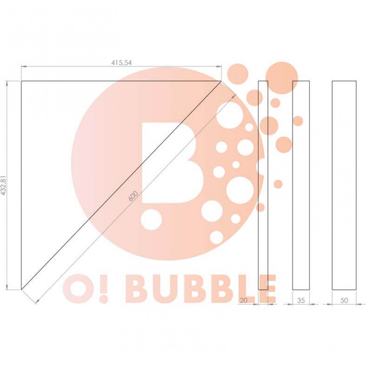 Panou decorativ din burete O!Bubble Like
