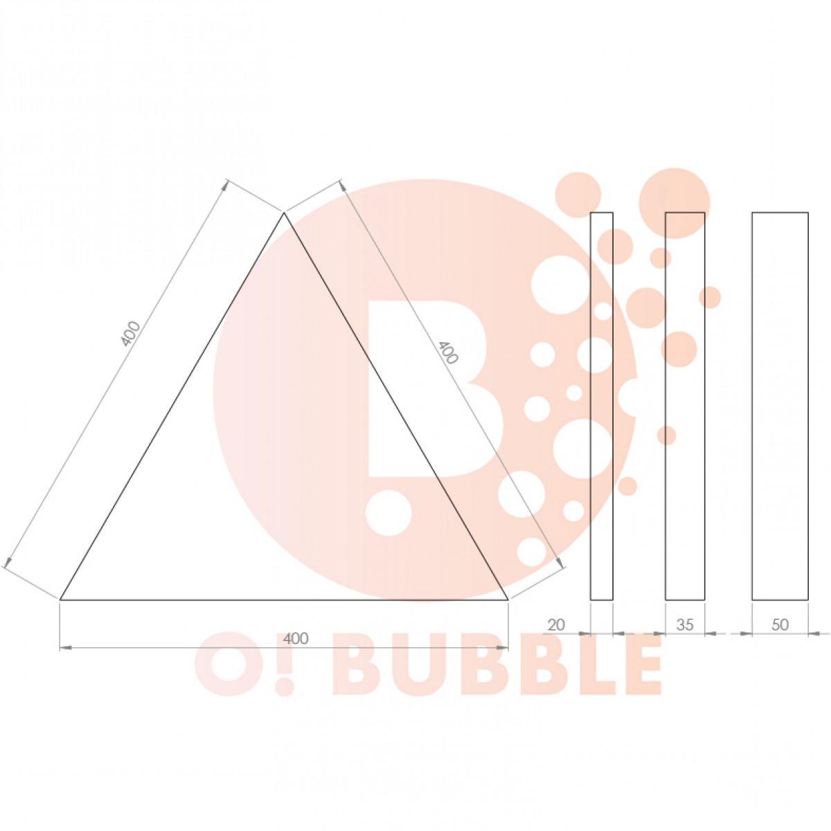 Panou decorativ din burete O!Bubble Tero