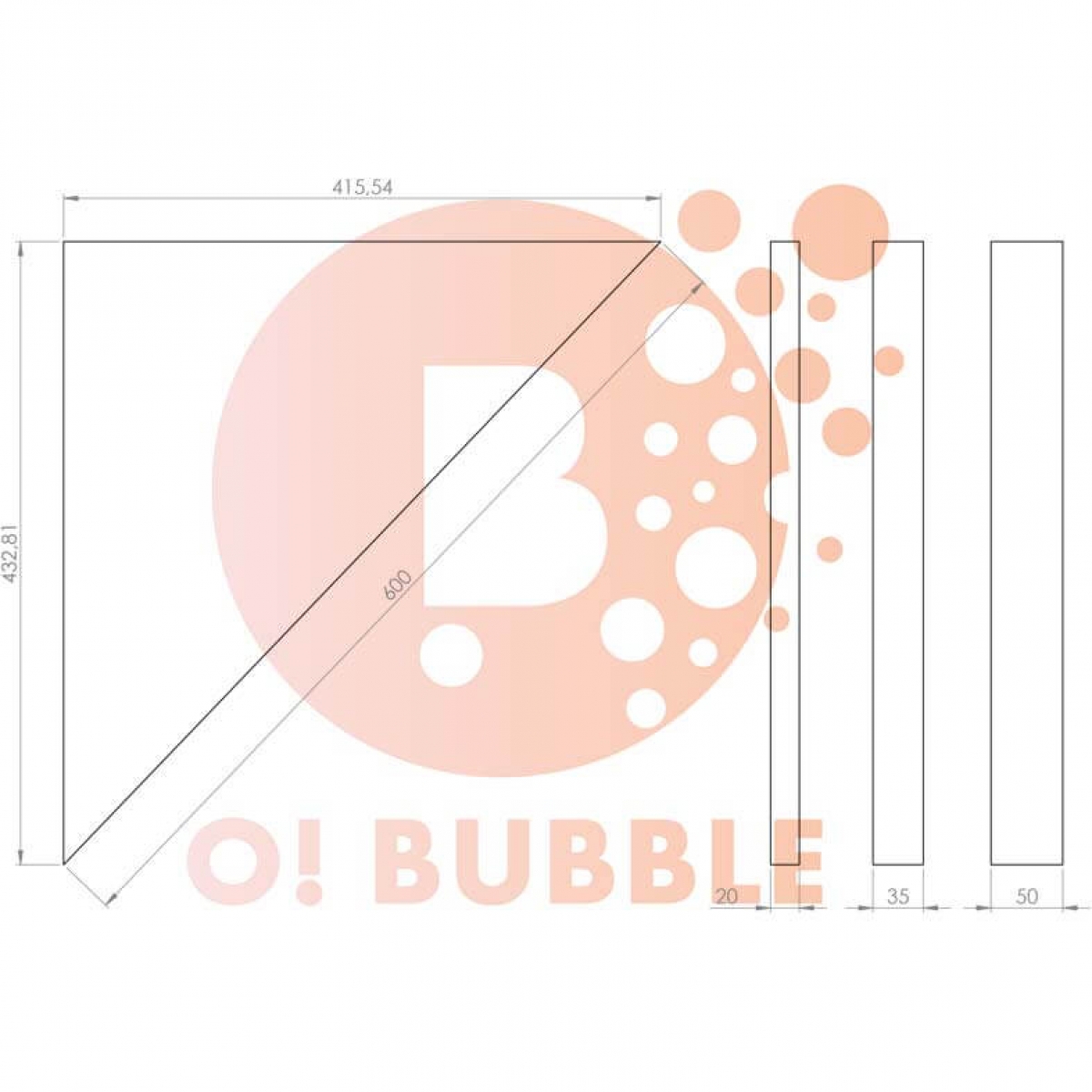 Panou decorativ din burete O!Bubble Like