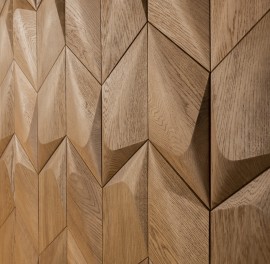 Panouri decorative 3D din lemn de stejar Caro Plus
