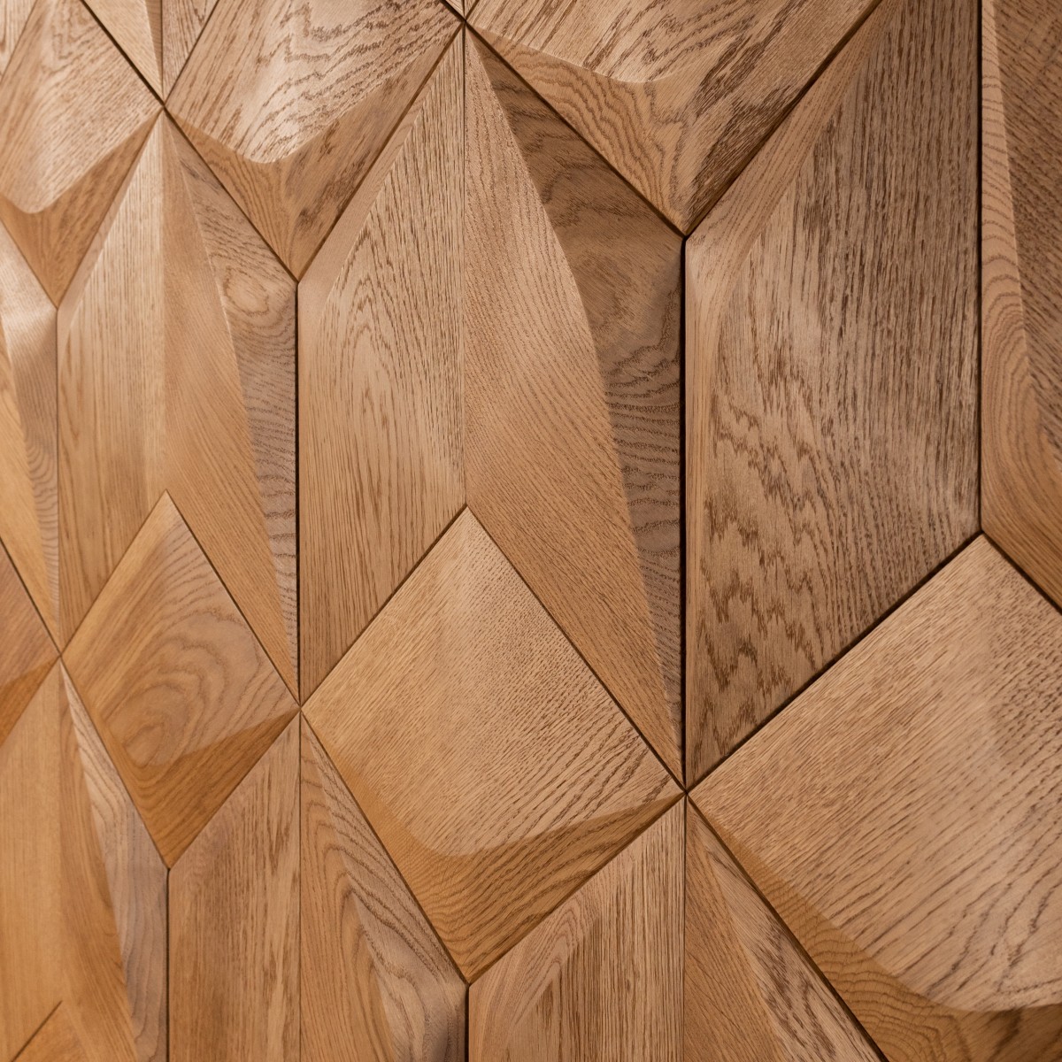Panouri decorative 3D din lemn de stejar Caro Minus, Panouri decorative din lemn, Panouri decorative