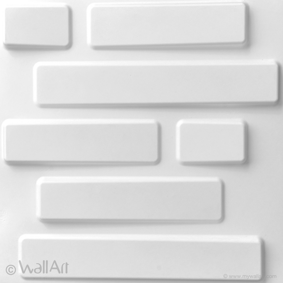 Panouri decorative 3D Bricks WallArt, 12 placi 50x50cm