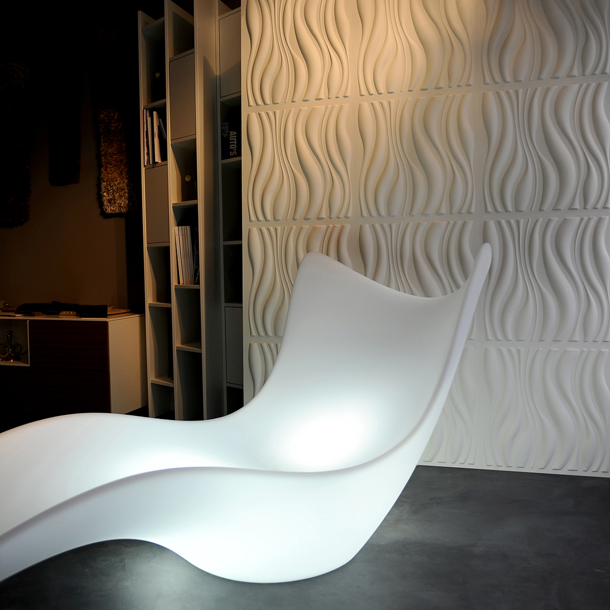 Panouri decorative 3D Waves WallArt, 12 placi 50x50cm