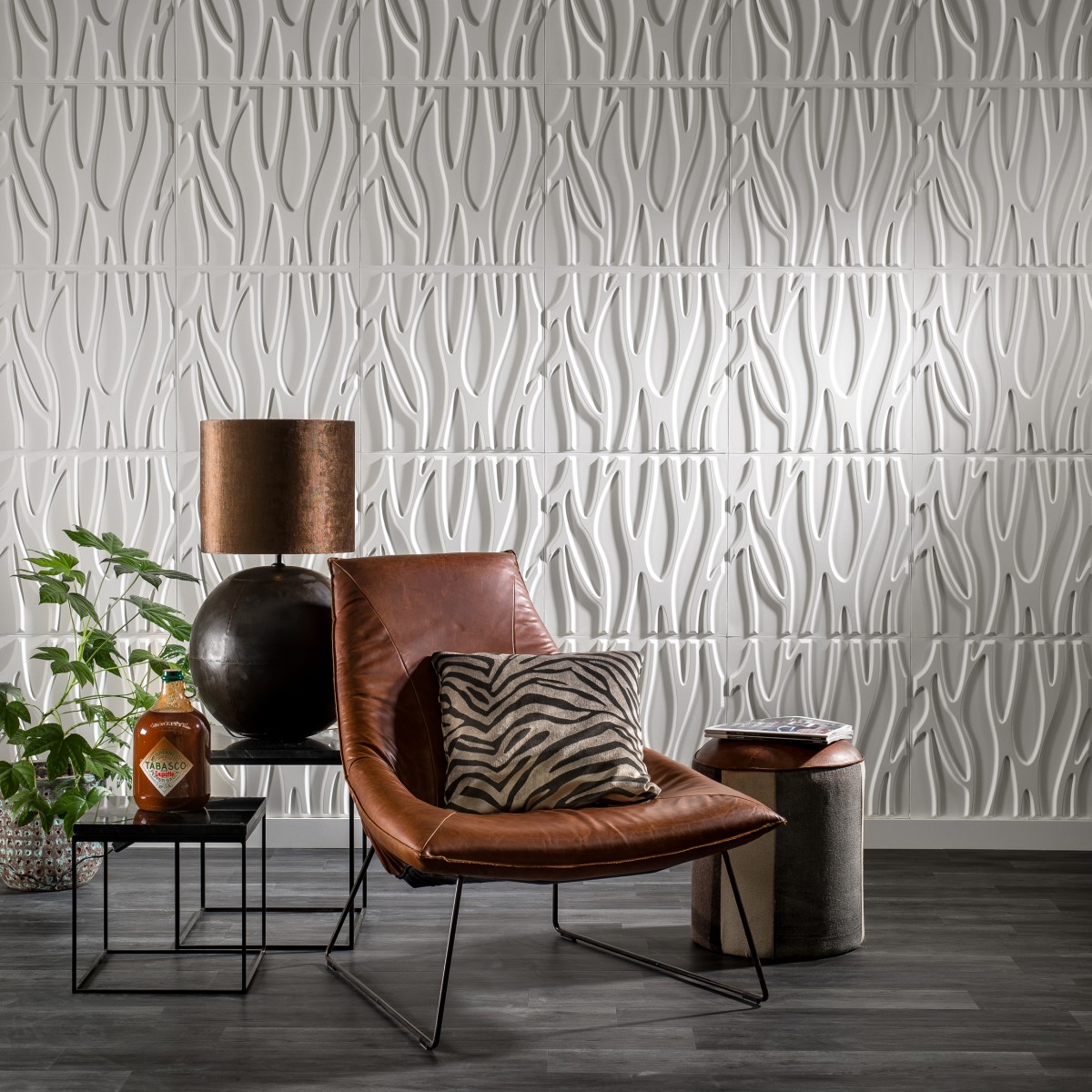 Panouri decorative 3D Julotte, WallArt, 12 placi 50x50cm, Panouri decorative 3D