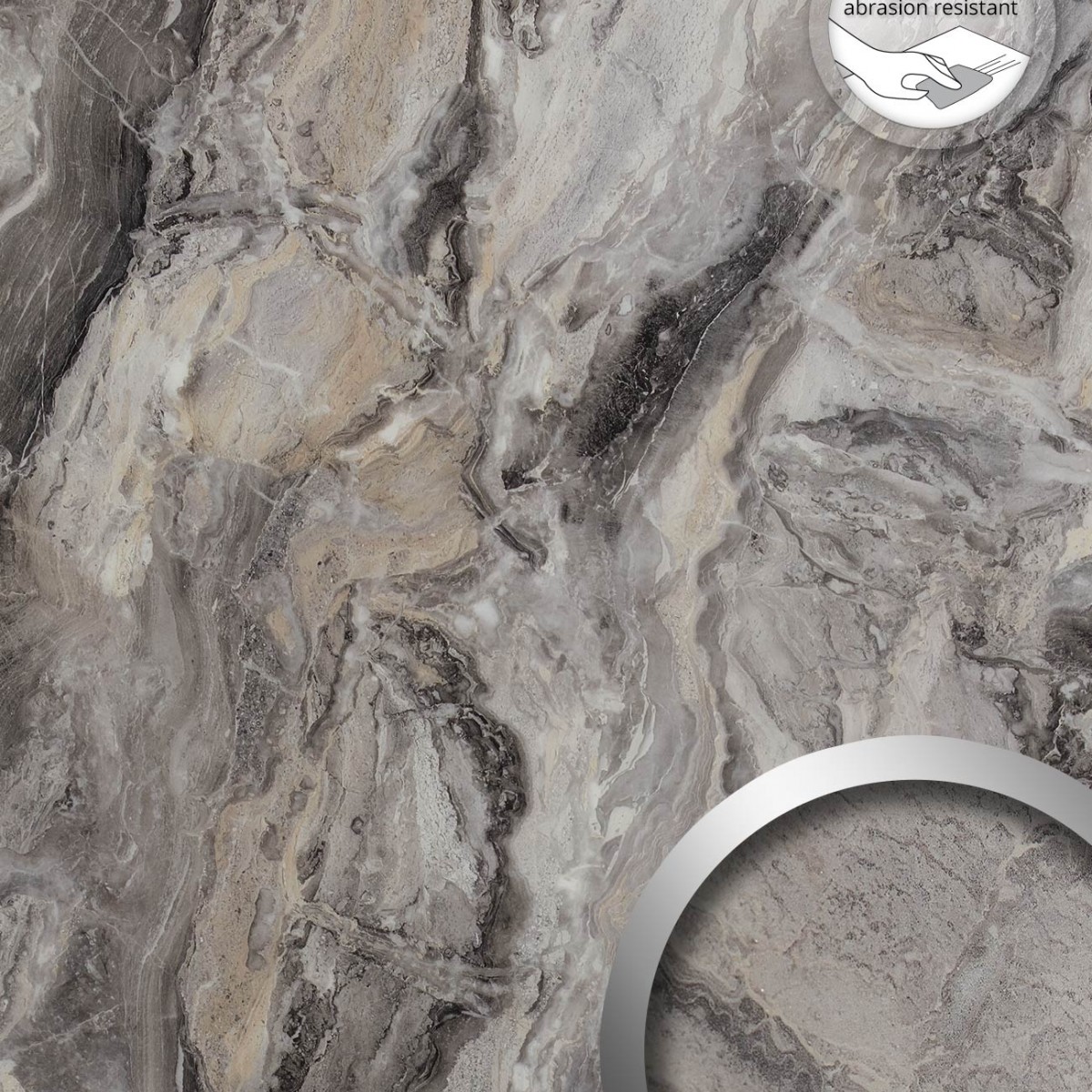 Panou decorativ Marble Alpine 19340, WallFace, autocolant