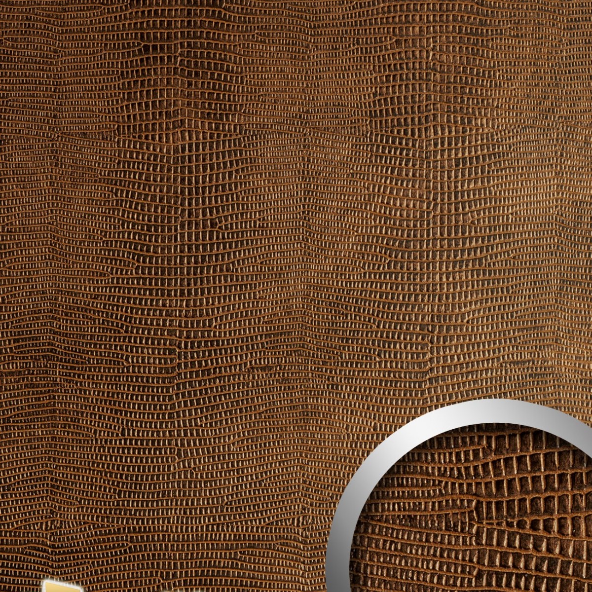 Panou decorativ LEATHER 12894, WallFace, autocolant
