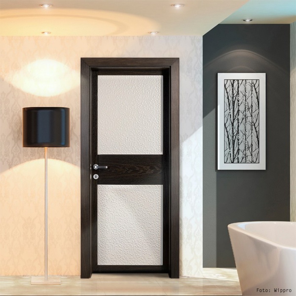 Panou decorativ LEATHER 13473, WallFace, autocolant, Panouri decorative multiscop, Panouri decorative