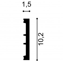 Plinta S9, Dimensiuni: 200 X 10.2 X 1.5 cm